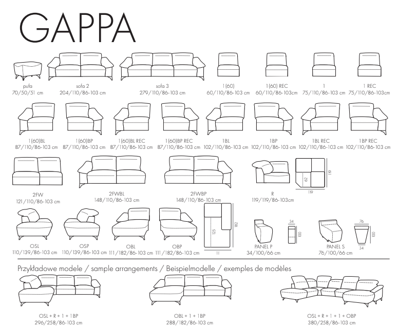 Kolekcja Mebli Wypoczynkowych GRAPPA