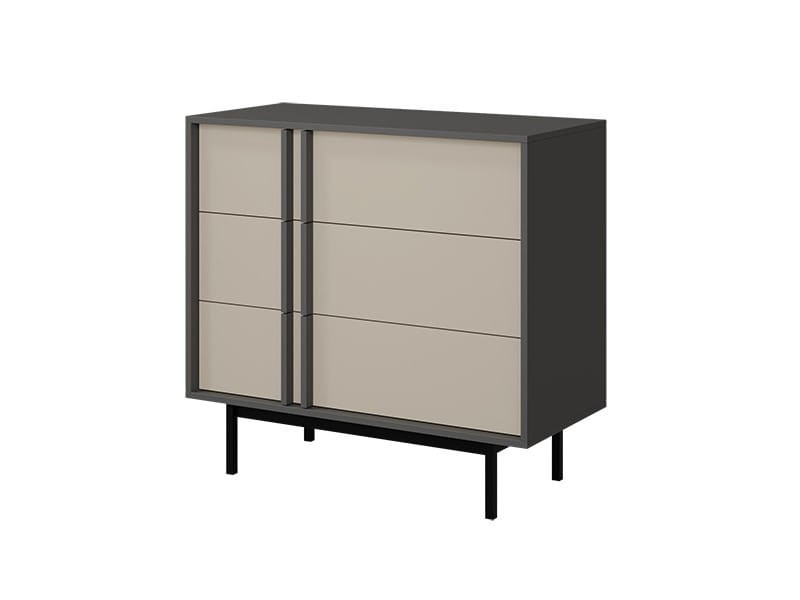 Komoda 8-mala-ALSY ANTRACYT -BEŻ JASNY WYSOKIE NÓŻKI ZEWNĄTRZ.jpg