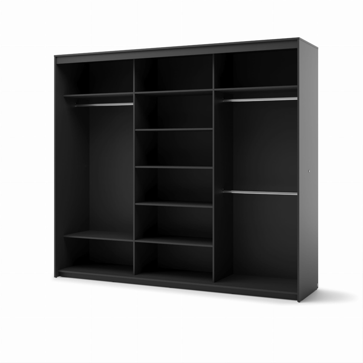 TZ2C_03 SZAFA TREND CZARNY RYFLE PRZESUWNA LUSTRO 250 CM WEWNĄTRZ.jpg