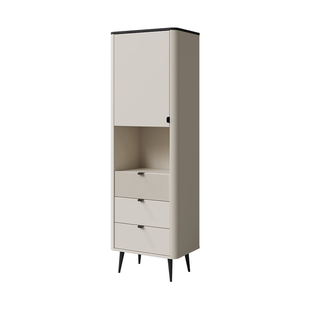 4 REGAŁ SLUPEK-3S-1D-KASZMIR SZARY KAMIEŃ WYSOKIE NÓŻKI RYFLOWANY FRONT BRYŁA ZEWNĄTRZ.jpg