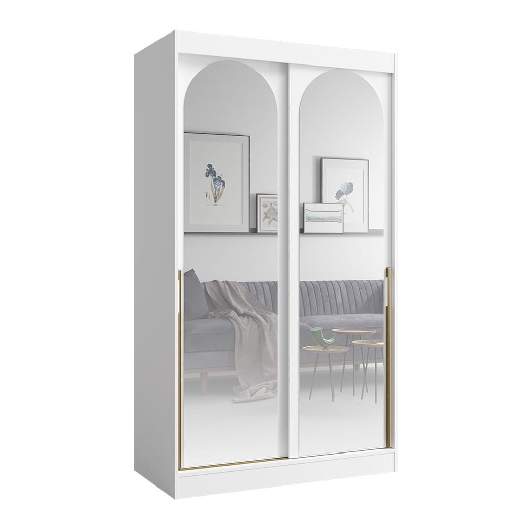 SZAFA MODIN 120 BIAŁA LUSTRO ZŁOTE UCHWYTY.jpg