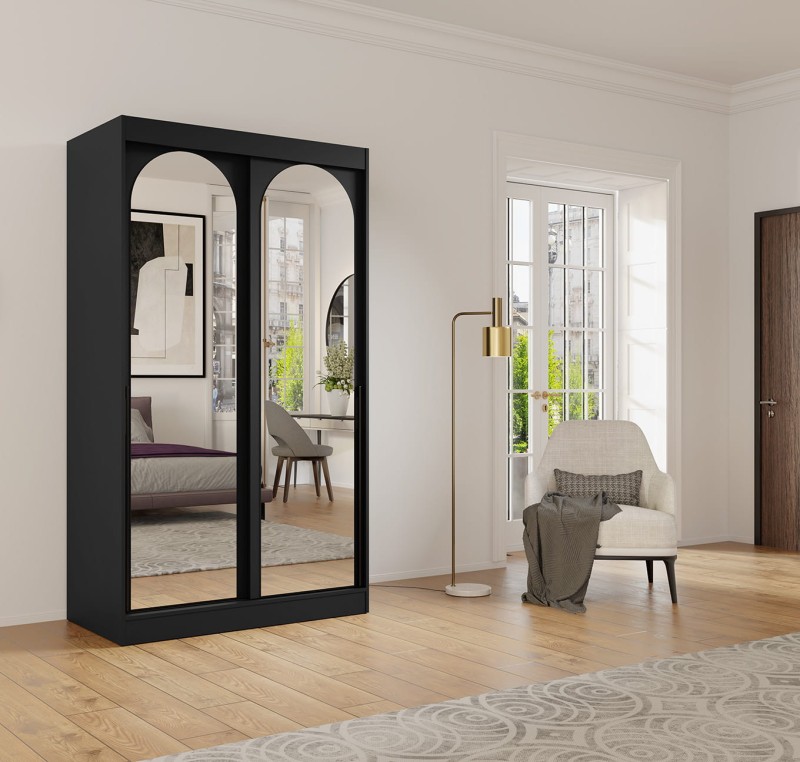 SZAFA MODIN 120 CZARNA LUSTRO CZARNE UCHWYTY ARANŻACJA.jpg