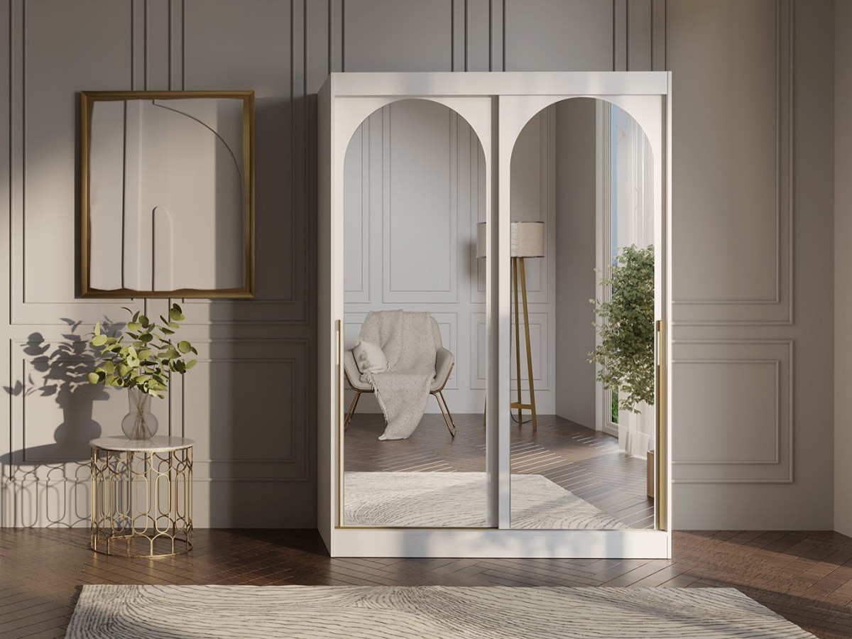 SZAFA MODIN 150 BIAŁA LUSTRO ZŁOTE UCHWYTY ARANŻACJA.jpg