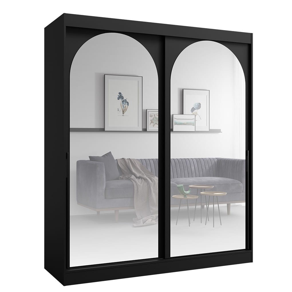 SZAFA MODIN 180 CZARNA LUSTRO CZARNE UCHWYTY.jpg