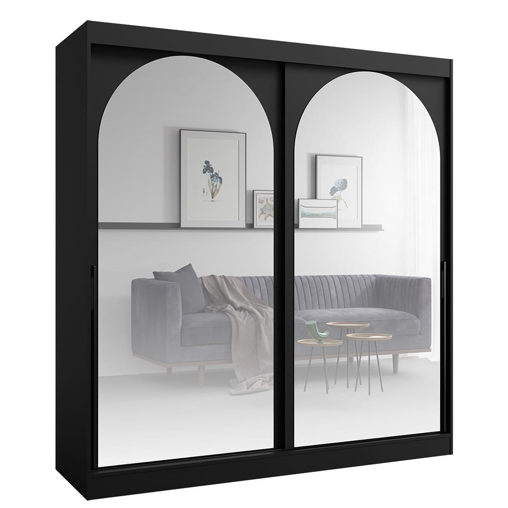 SZAFA MODIN 200 CZARNA LUSTRO CZARNE UCHWYTY.jpg