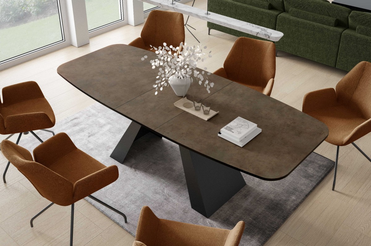 stół MYRON ARANŻACJA rozłożony F187 ST9 Dark Grey ChicagoConcrete.jpg