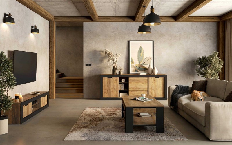 Tudor 24WSNZ..ARANŻACJA SALON DĄB SAMDAL - CZARNY MAT.jpg