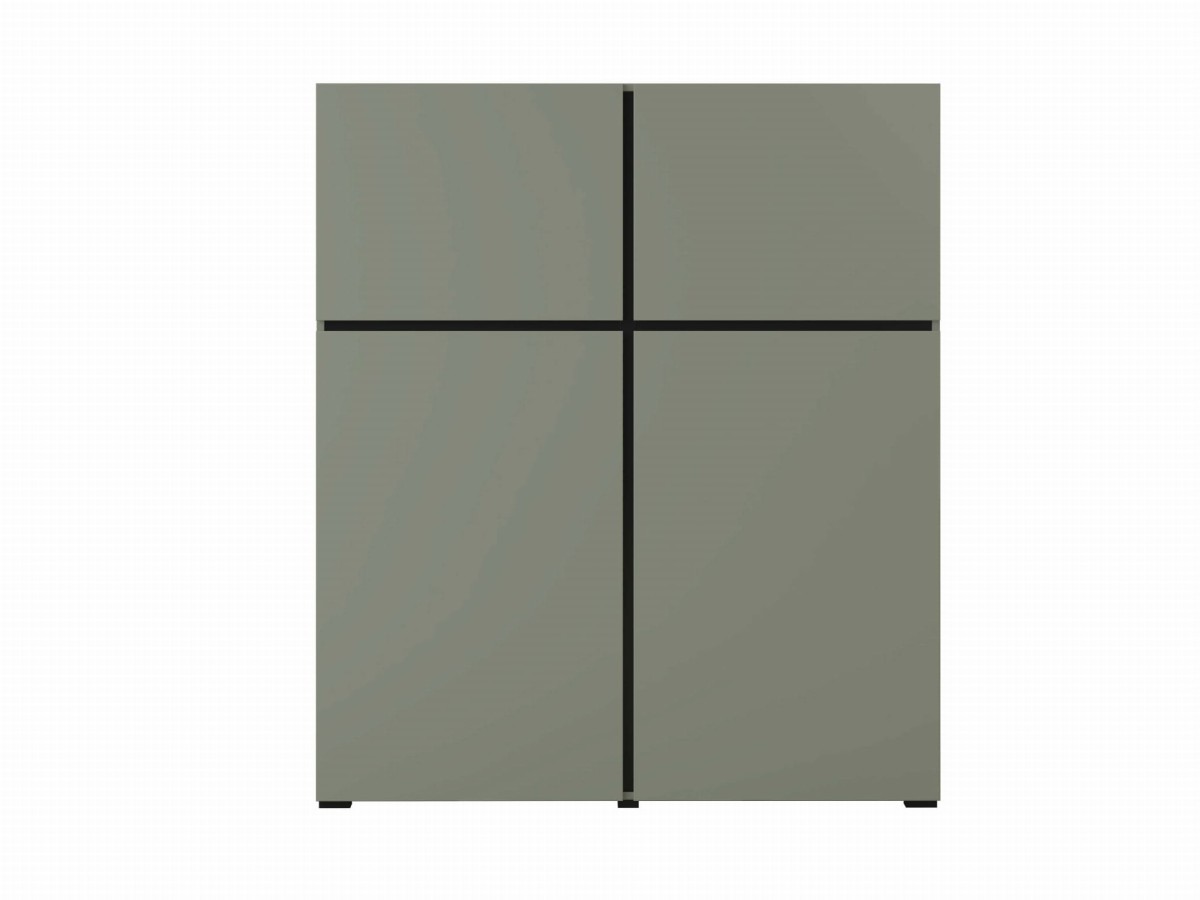 CROSS 24GWMY76_KOMODA WYSOKA 4DRZWI ZIELONY - CZARNY FRONT.jpg