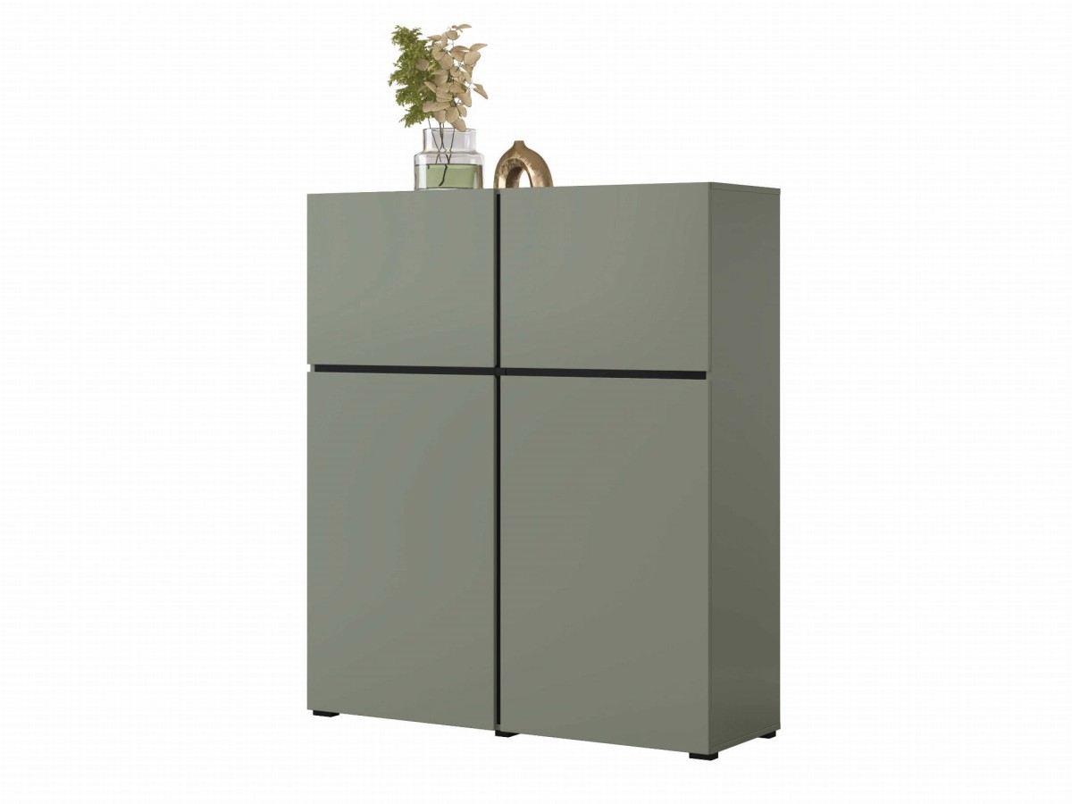 CROSS 24GWMY76_KOMODA WYSOKA 4DRZWI ZIELONY - CZARNY PÓŁARANŻ.jpg