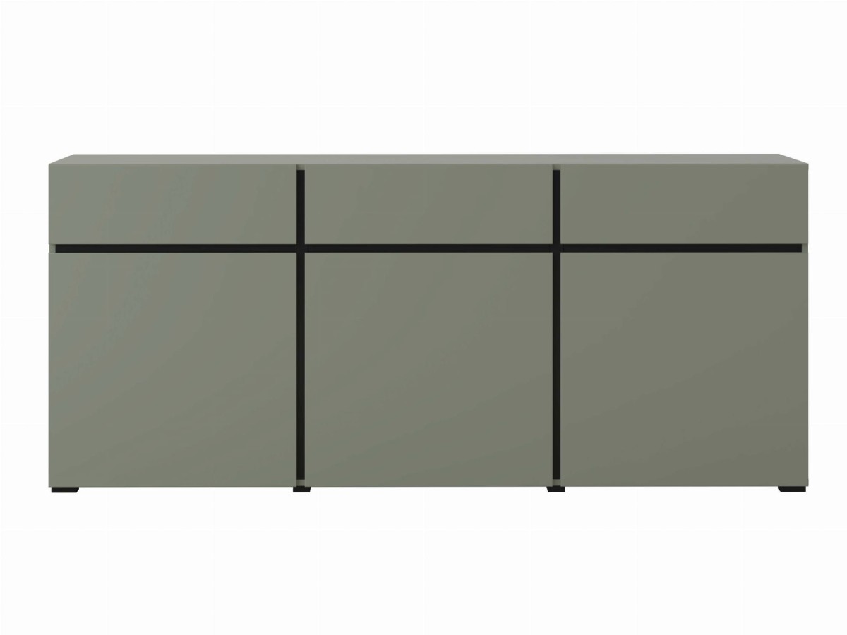 CROSS 24GWMY43_KOMODA 3DRZWI 3SZUFLADY ZIELONY - CZARNY FRONT.jpg