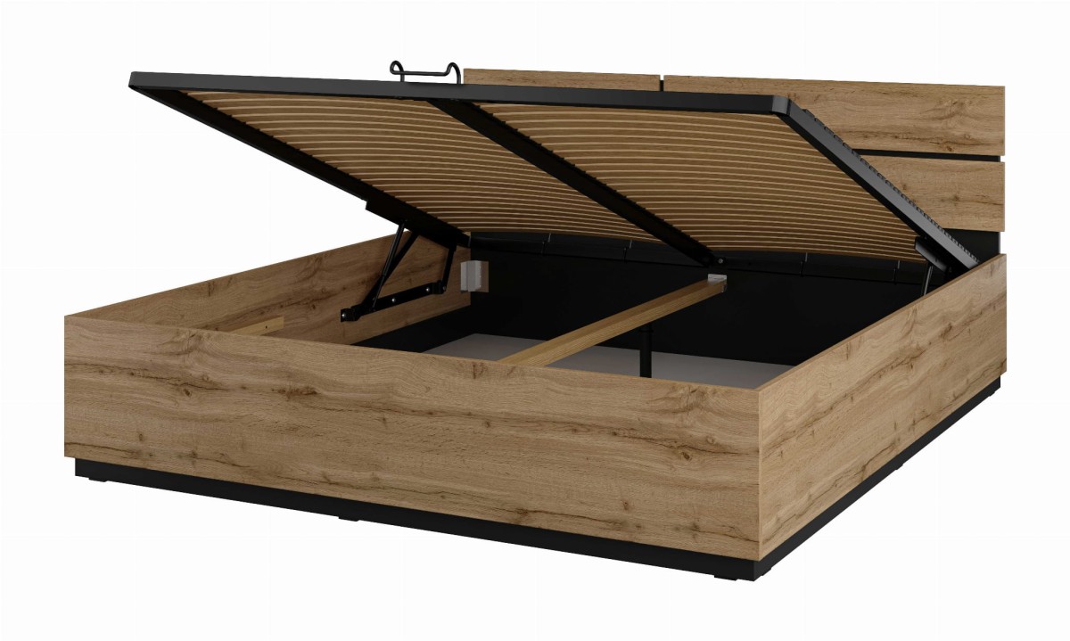 CROSS 24N6MY52_ŁÓŻKO 180X200 STELAŻ POJEMNIK DĄB WOTAN - CZARNY.jpg