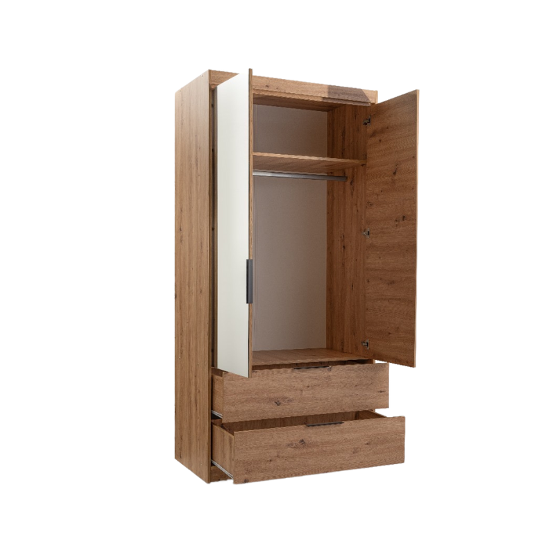 SZAFA MAJORKA DĄB ARTISAN LUSTRO LAMELE 103 WEWNĄTRZ.png