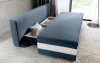 SOFA KANAPA WERSALKA KALIA TKANINA SAWANA 80 + SOFT 17 + BOTANICAL 80 ARANŻACJA POJEMNIK NA POŚCIEL.webp
