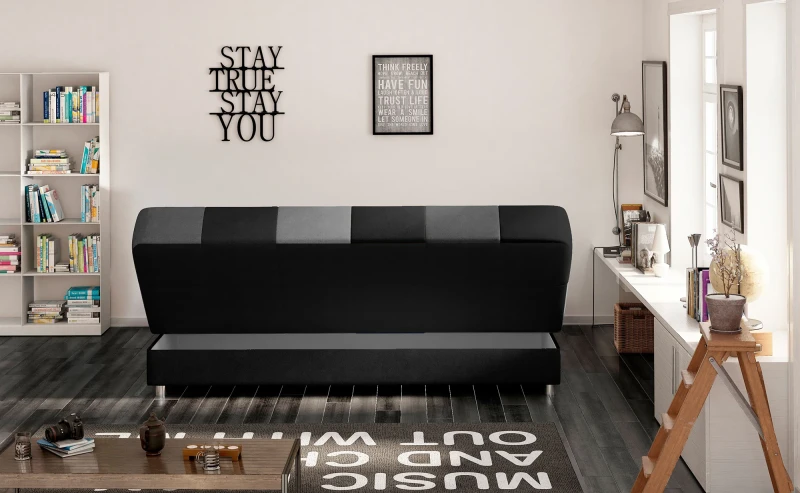 SOFA KANAPA WERSALKA LUPO TKANINA SAWANA 14 + SAWANA 05 + SAWANA 21 ARANŻACJA POJEMNIK NA POŚCIEL.webp