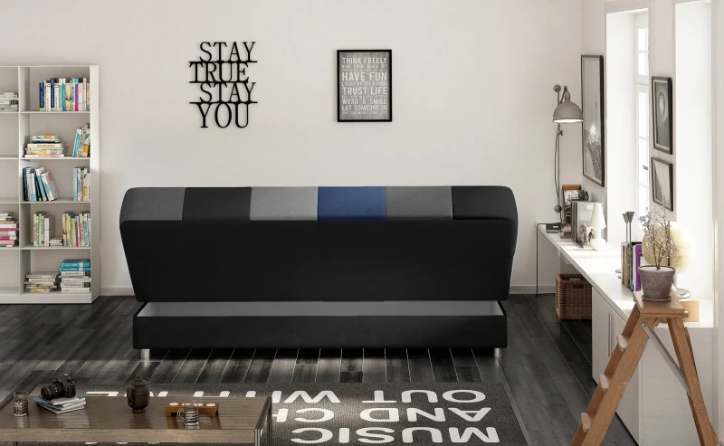 SOFA KANAPA WERSALKA LUPO TKANINA SORO 100 + SORO 93 + SORO 83 + SORO 76 ARANŻACJA POJEMNIK NA POŚCIEL.webp