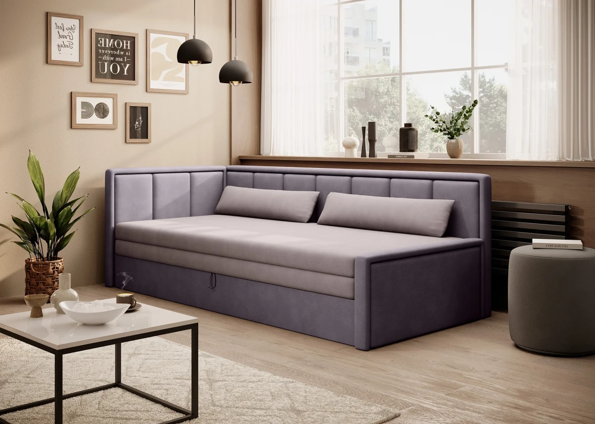 KANAPA SOFA NAROŻNA FLUGO TKANINA POCO 101 + POCO 41 ARANŻACJA LEWOSTRONNA.webp