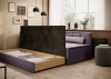 KANAPA SOFA NAROŻNA FLUGO TKANINA POCO 101 + POCO 41 ARANŻACJA POJEMNIK NA POŚCIEL.webp