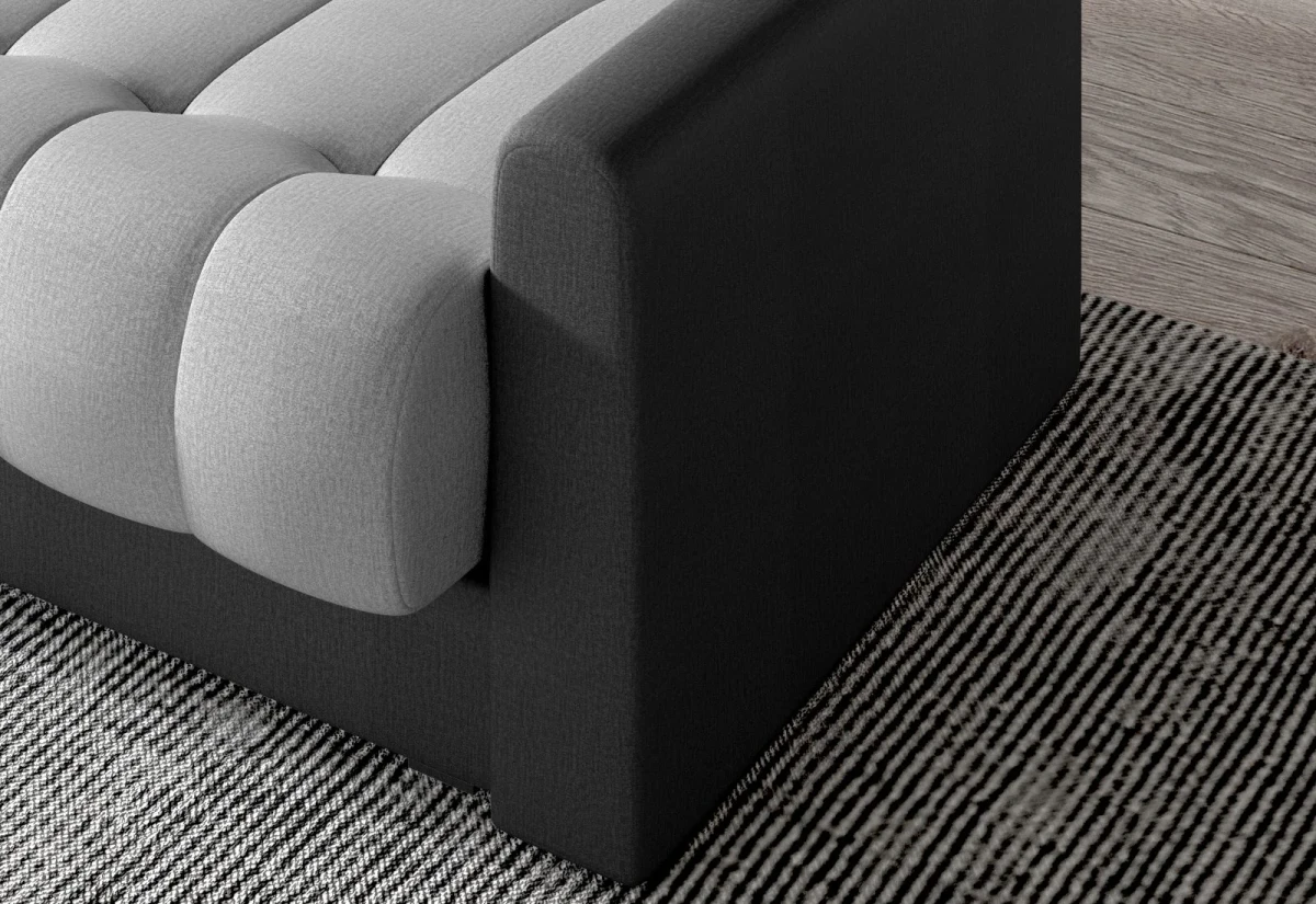 WERSALKA KANAPA SOFA GARED TKANINA MONOLITH 85 + 97 ARANŻACJA DETALE BOK.webp