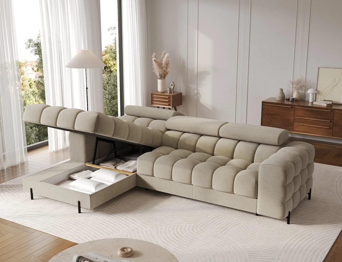 NAROŻNIK FELRO TKANINA AURA 18 ARANŻACJA POJEMNIK NA POŚCIEL.webp