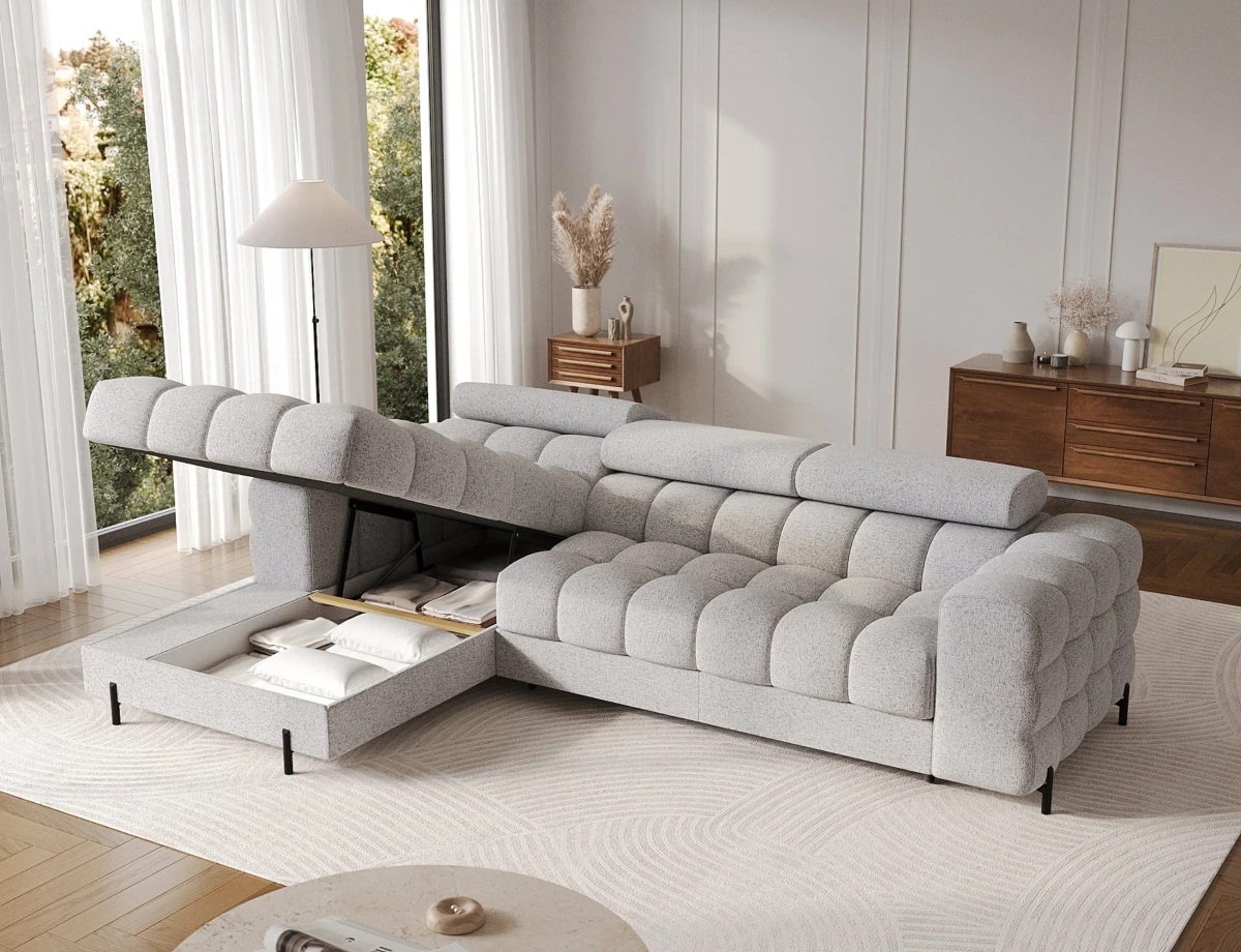 NAROŻNIK FELRO TKANINA PELLERITO 03 ARANŻACJA  POJEMNIK NA POŚCIEL.webp