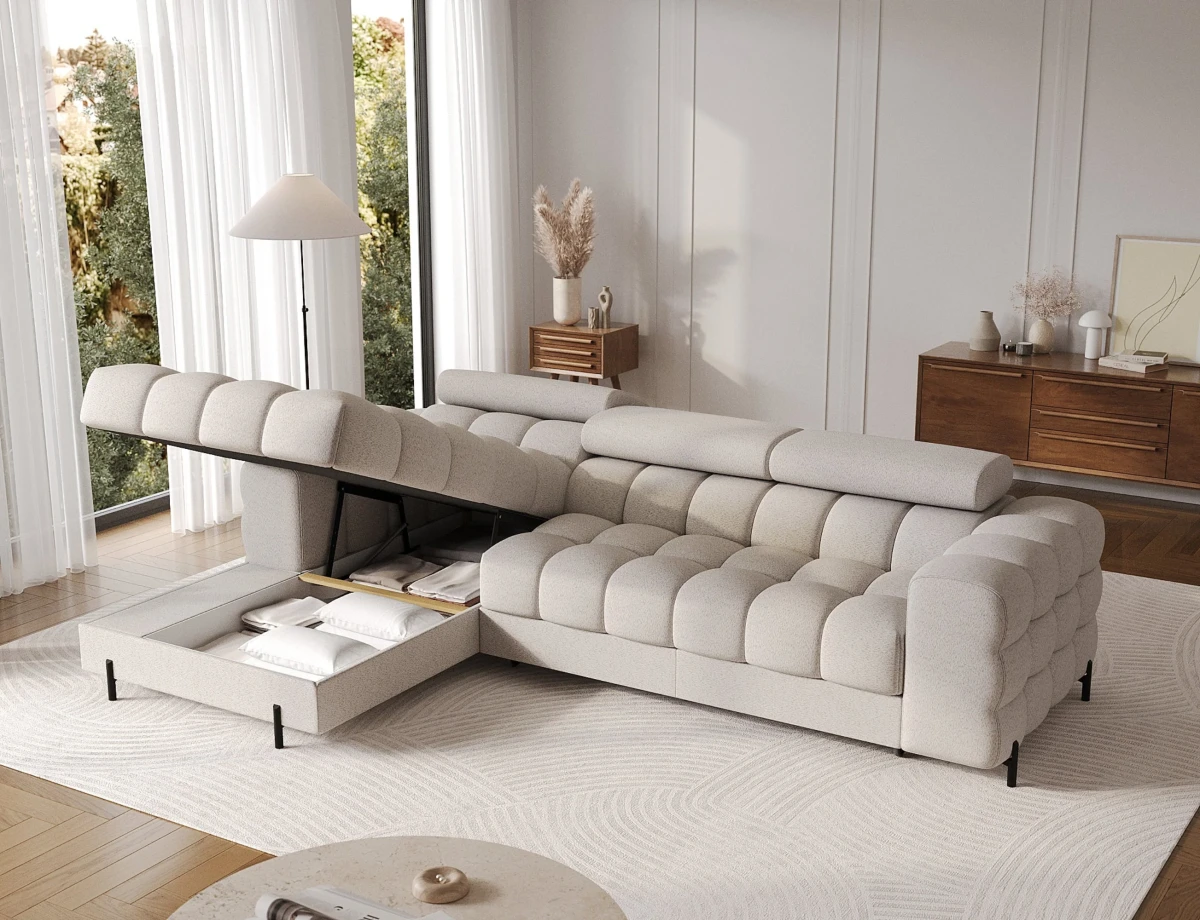 NAROŻNIK FELRO TKANINA ROYAL 18 ARANŻACJA POJEMNIK NA POŚCIEL.webp