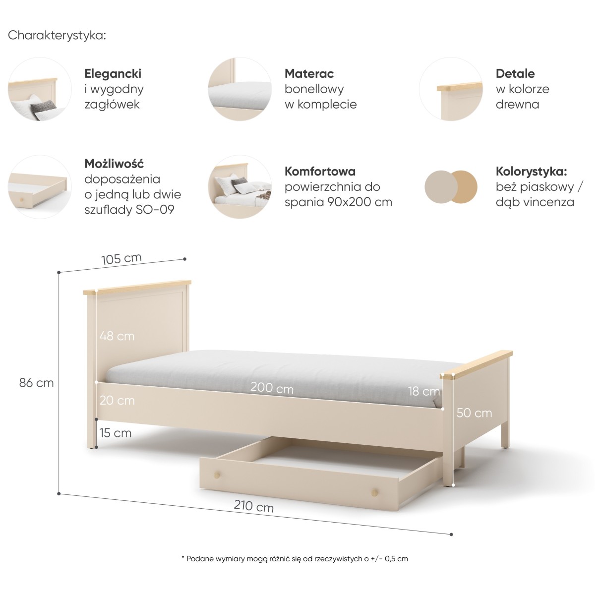 SO16BPVB_05 ŁÓŻKO 90 BEŻ PIASKOWY WYMIARY OPIS.jpg