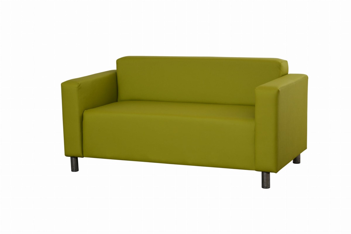 Sofa BOS 2 Dwuosobowa Tkanina Eko-Skóra Cayenne 1131 Apple Green Gabinet Poczekalnia Biuro.jpg