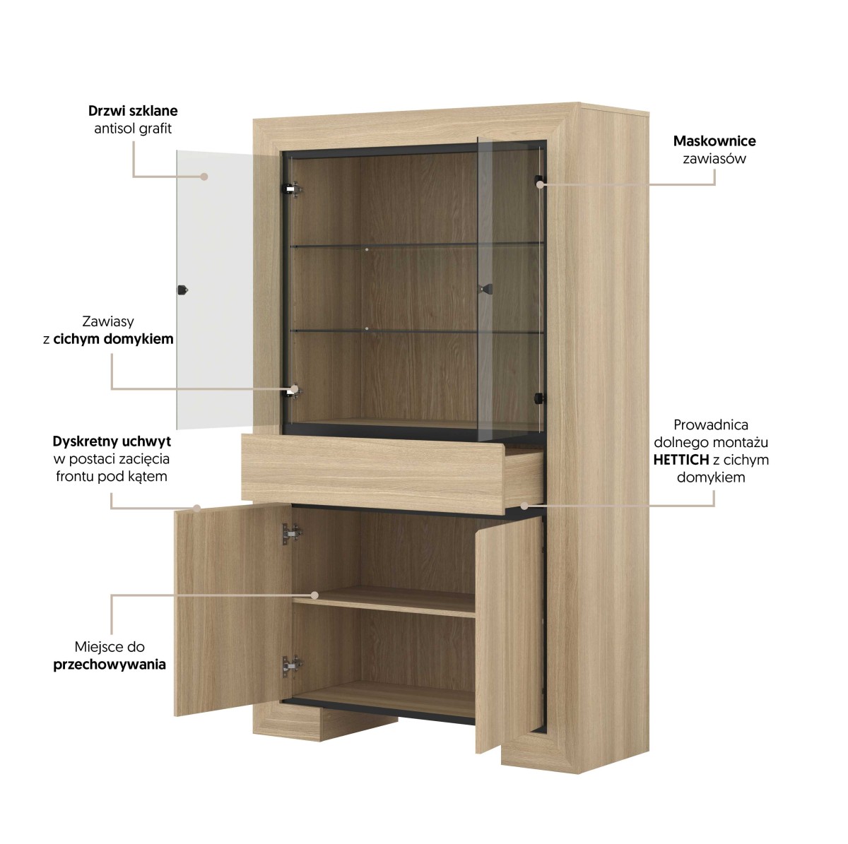 CUBA 24DEOC13_WITRYNA 4 DRZWI SZUFLADA DĄB SAMDAL CZARNY MAT OPIS.jpg