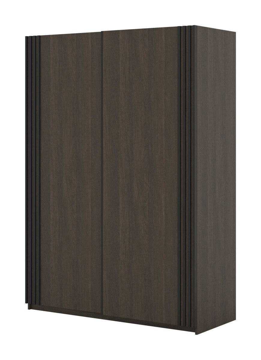 NIVA 24DWOE15_SZAFA 150 CM DWUDRZWIOWA PRZESUWNA LAMELE DĄB DUNIN CZARNY MAT ZEWNĄTRZ.jpg