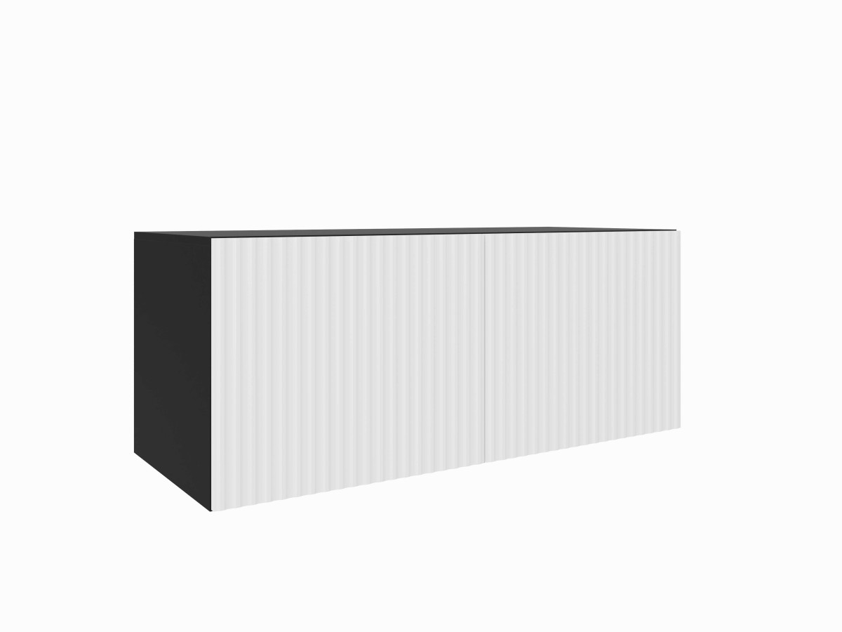 SZAFKA RTV WISZĄCA NOE 100 KORPUS CZARNY+ FRONT BIAŁY ZEWNĄTRZ.jpg