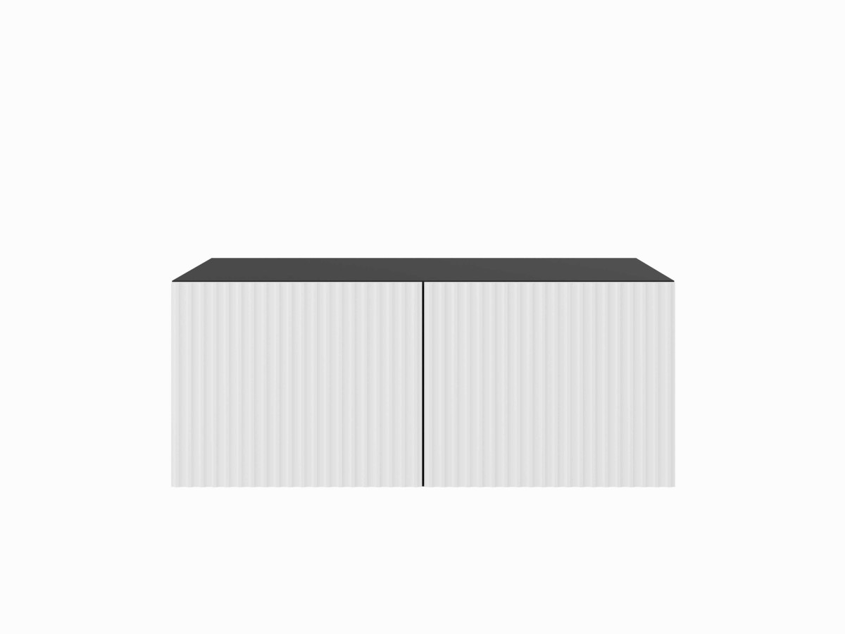 SZAFKA RTV WISZĄCA NOE 100 KORPUS CZARNY+ FRONT BIAŁY.jpg