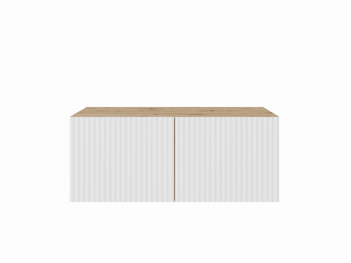 SZAFKA RTV WISZĄCA NOE 100 KORPUS DĄB ARTISAN + FRONT BIAŁY.jpg