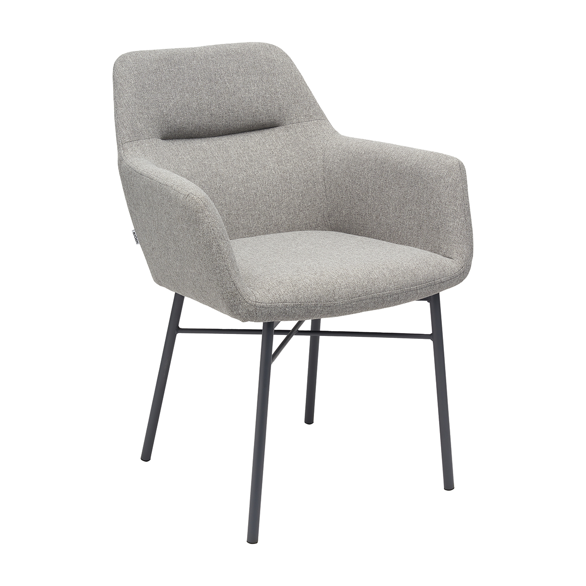 Krzesło OLIVER Tapicerowane Szare – nowoczesne krzesło do jadalni