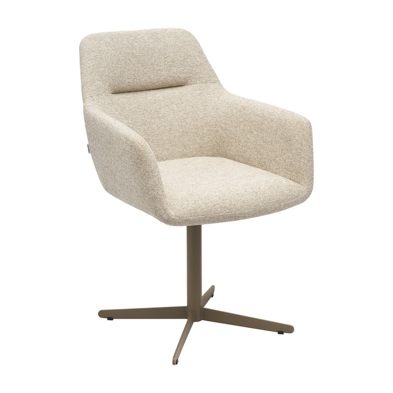 Krzesło OLIVER Tapicerowane Beżowe – nowoczesne krzesło do jadalni