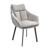 Krzesło PATRIK Tapicerowane Szare – nowoczesne krzesło do jadalni i salonu