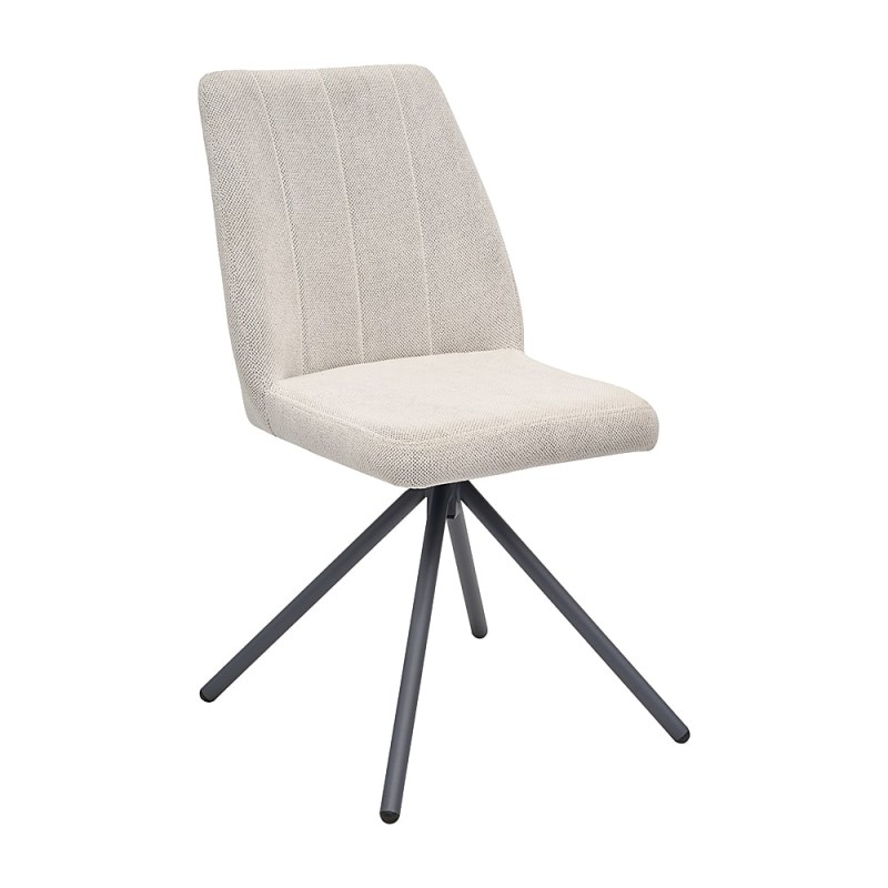 Krzesło BART T Tapicerowane Beżowe – nowoczesne krzesło do jadalni i salonu