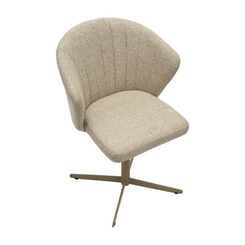 Krzesło GASPAR Tapicerowane Beżowe – nowoczesne krzesło do jadalni i salonu