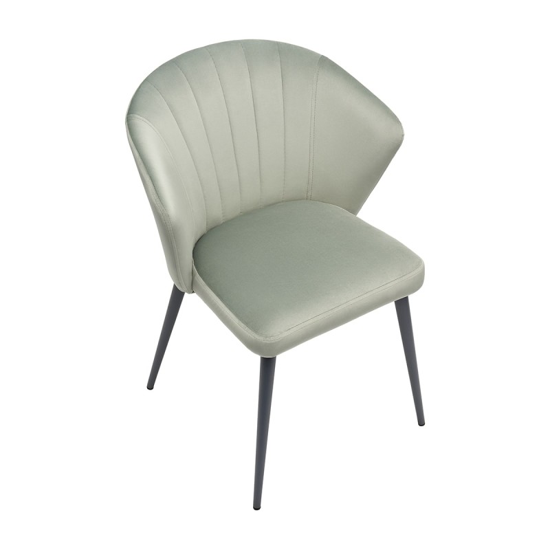 Krzesło GASPAR Tapicerowane Pastelowa Zieleń – nowoczesne krzesło do jadalni i salonu