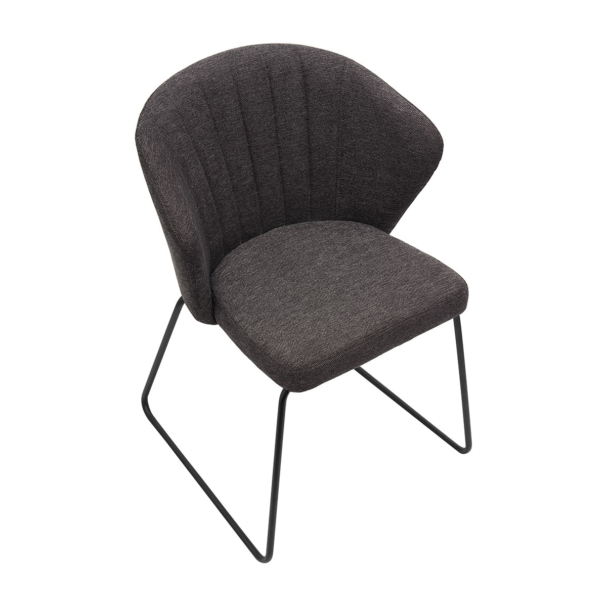 Krzesło GASPAR Tapicerowane Grafitowe – nowoczesne krzesło do jadalni i salonu