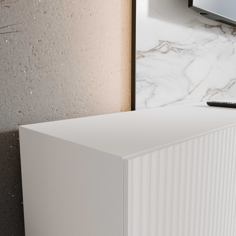 SZAFKA RTV WISZĄCA NOE 300 3X100 ZAMKNIĘTA KORPUS BIAŁY MAT FRONT BIAŁY MAT ARANŻACJA DETALE.jpg