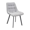 Krzesło CUSTO C10 Tapicerowane Szare – nowoczesne krzesło do jadalni i salonu