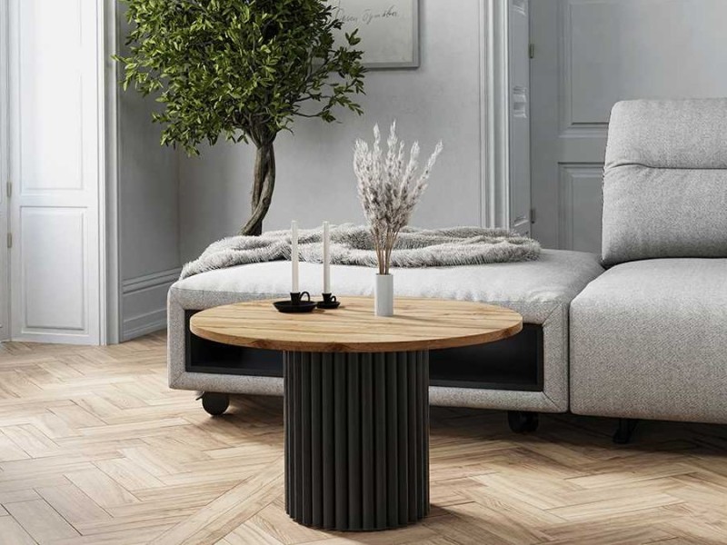 STOLIK KAWOWY LAMELO STELAŻ CZARNY BLAT DĄB WOTAN RYFLE ARANŻACJA.jpg