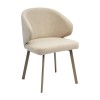 Krzesło MAKAO Tapicerowane Beżowe LUX – nowoczesne krzesło do jadalni i salonu
