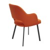 Krzesło MONTE Tapicerowane Pomarańczowe LUX – krzesło do jadalni i salonu, widok od tyłu
