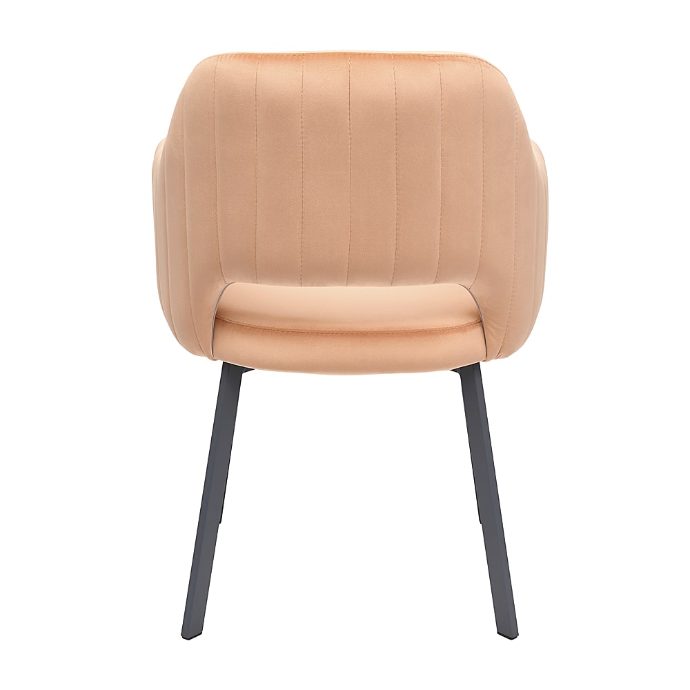 Krzesło MONTE Tapicerowane Beżowe BASIC – krzesło do jadalni i salonu, widok od tyłu