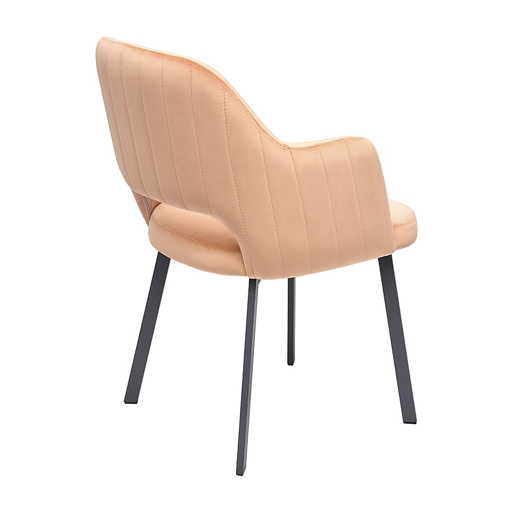 Krzesło MONTE Tapicerowane Beżowe PLUS – eleganckie krzesło widok od boku pod kątem, idealne do jadalni i salonu