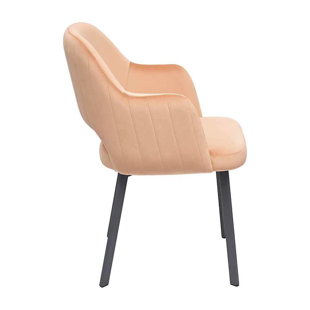 Krzesło MONTE Tapicerowane Beżowe LUX – eleganckie krzesło widok od boku pod kątem, idealne do jadalni i salonu