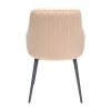 Krzesło LIMA Tapicerowane Beżowe  PLUS widok prezentujące tył krzesła – nowoczesne krzesło do jadalni i salonu