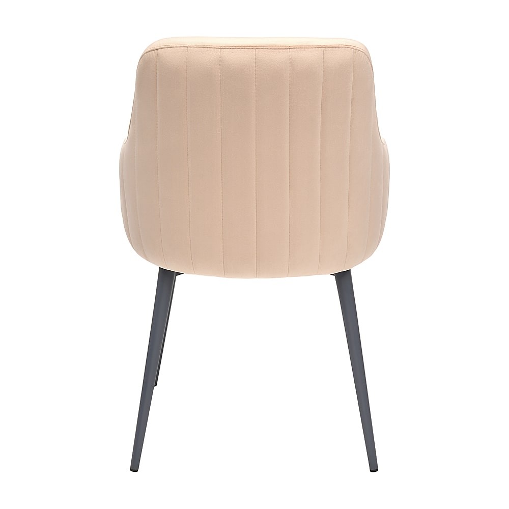 Krzesło LIMA Tapicerowane Beżowe  PLUS widok prezentujące tył krzesła – nowoczesne krzesło do jadalni i salonu