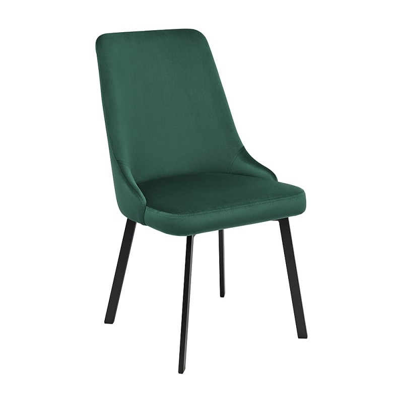 Krzesło SYDNEY Tapicerowane Zielone ULTRA – nowoczesne krzesło do jadalni i salonu